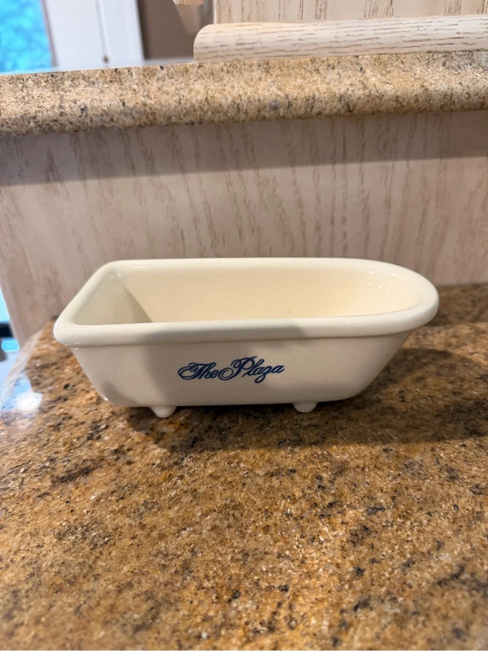 Vintage The Plaza Hotel 75th Anniversary Ceramic Bathtub Dish
